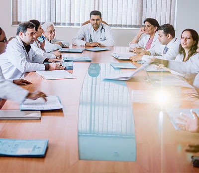 Mandatory Tumour Board evaluation by a team of oncologists and other allied specialists to ensure optimum and tailor made treatment plan for every patient to ensure best outcome. 2