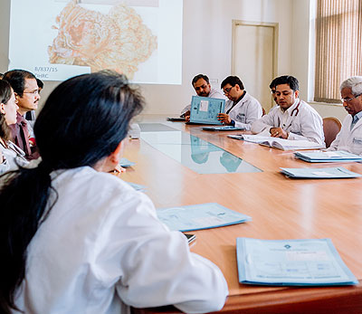Mandatory Tumour Board evaluation by a team of oncologists and other allied specialists to ensure optimum and tailor made treatment plan for every patient to ensure best outcome.